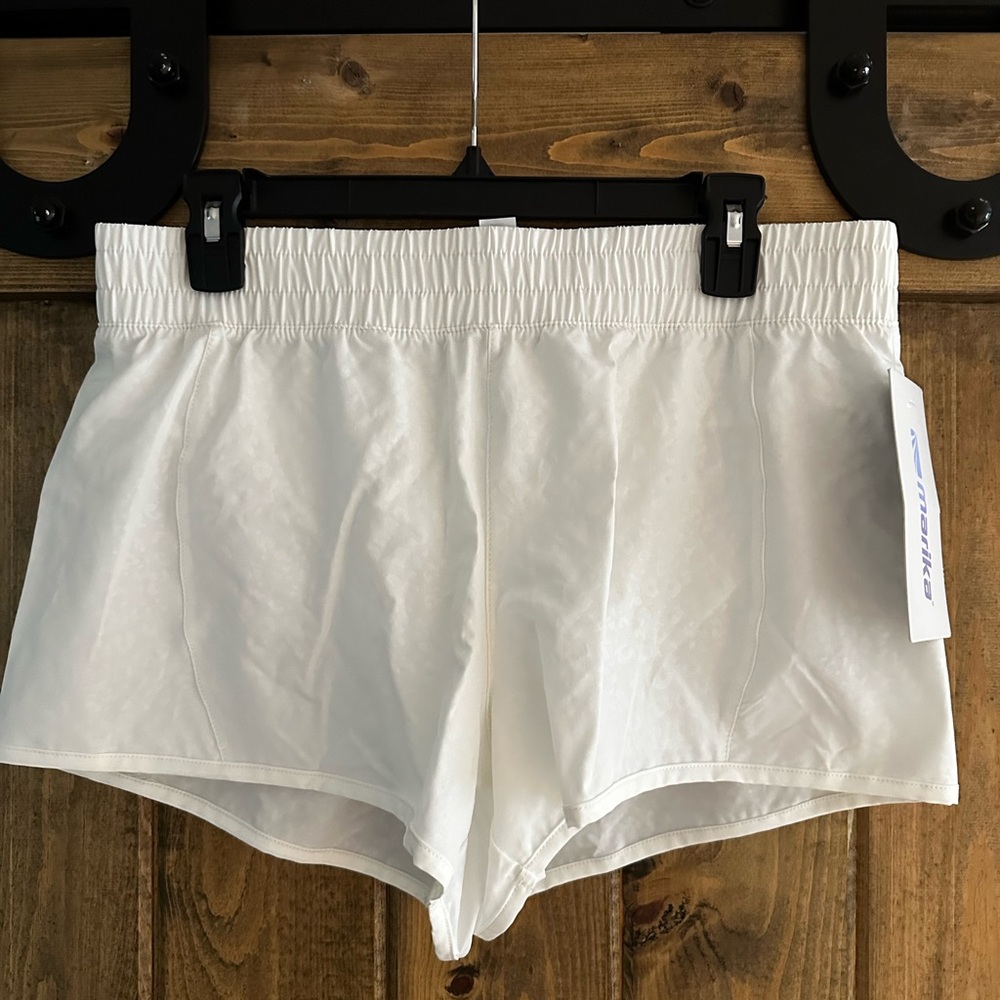 Marika White Sports Shorts